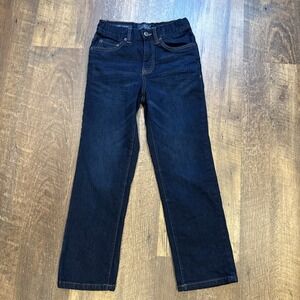Lucky Brand Boys Blue Jeans Size 8 Classic Straight‎ Dark Wash NWOT